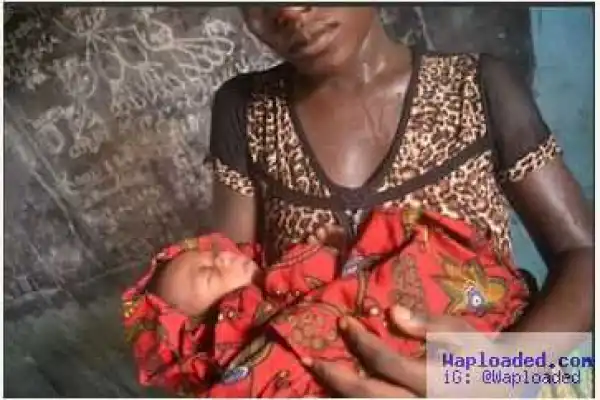 Woman Births Baby in a Classroom in Agatu, Benue State (photo)